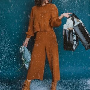 Piper and Scoot Scott Rib Set in Camel